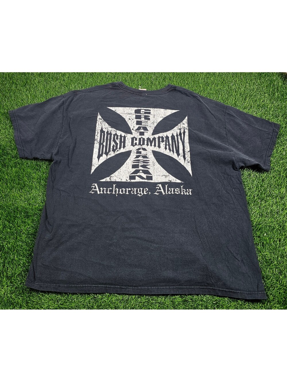 Vtg Faded Great Alaskan Bush Company Anchorage Alaska Gentlemans Club Size XL